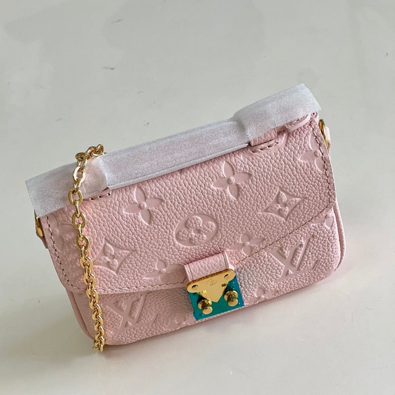 Sneakerhill - Mini Pochette Métis Monogram Bag Pink - sneakerhillcom