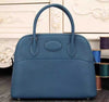 Bolide 31cm Togo Leather Blue Bag Kilta bags