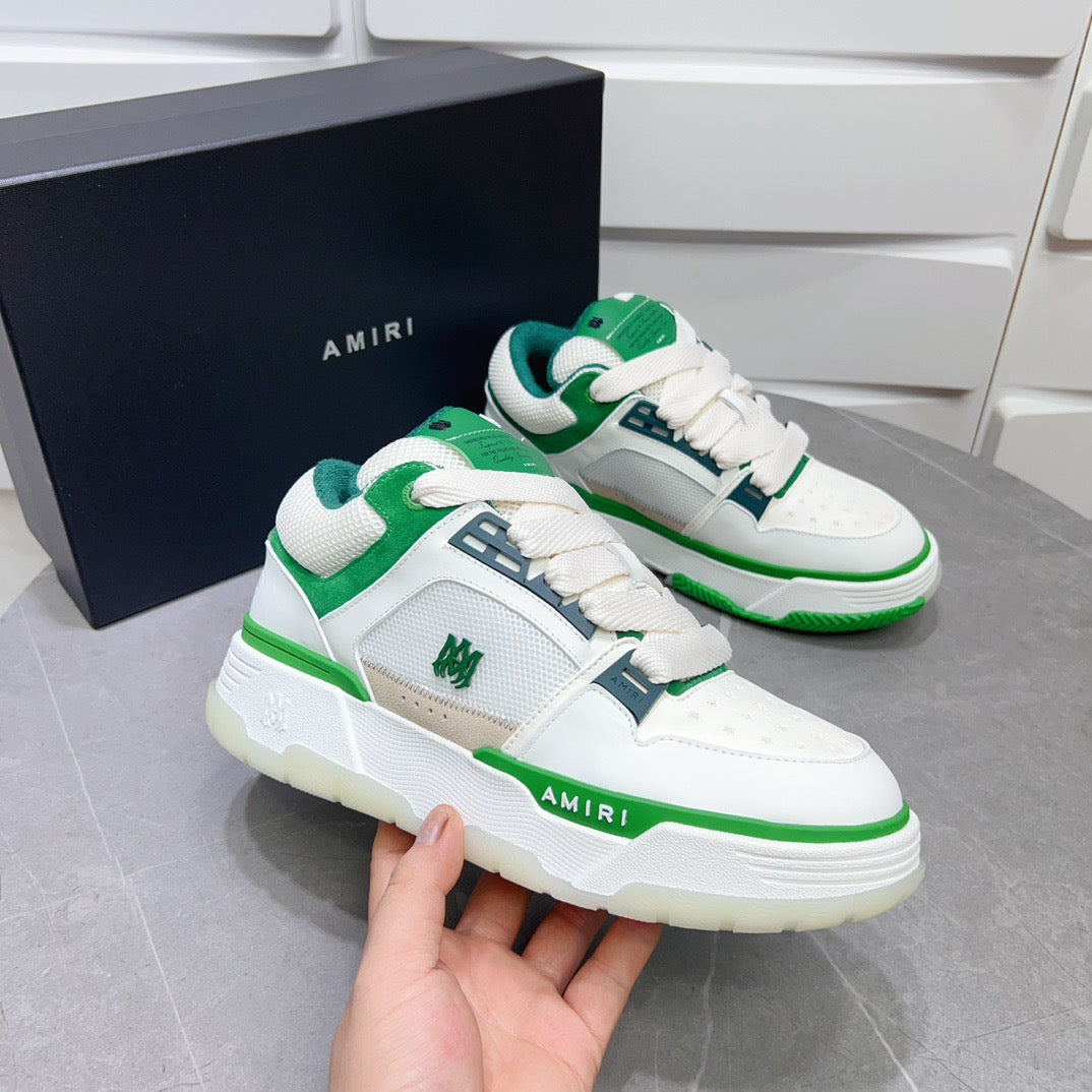 AMR MA-1 White and Green Sneakers-128 - sneakerhillcom