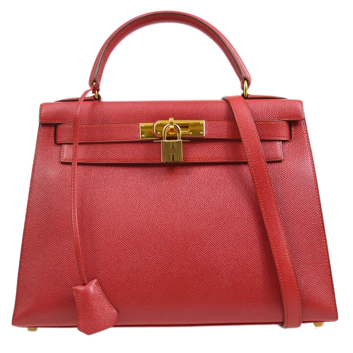 KELLY 28 SELLIER Rouge Vif Courchevel Kilta bags