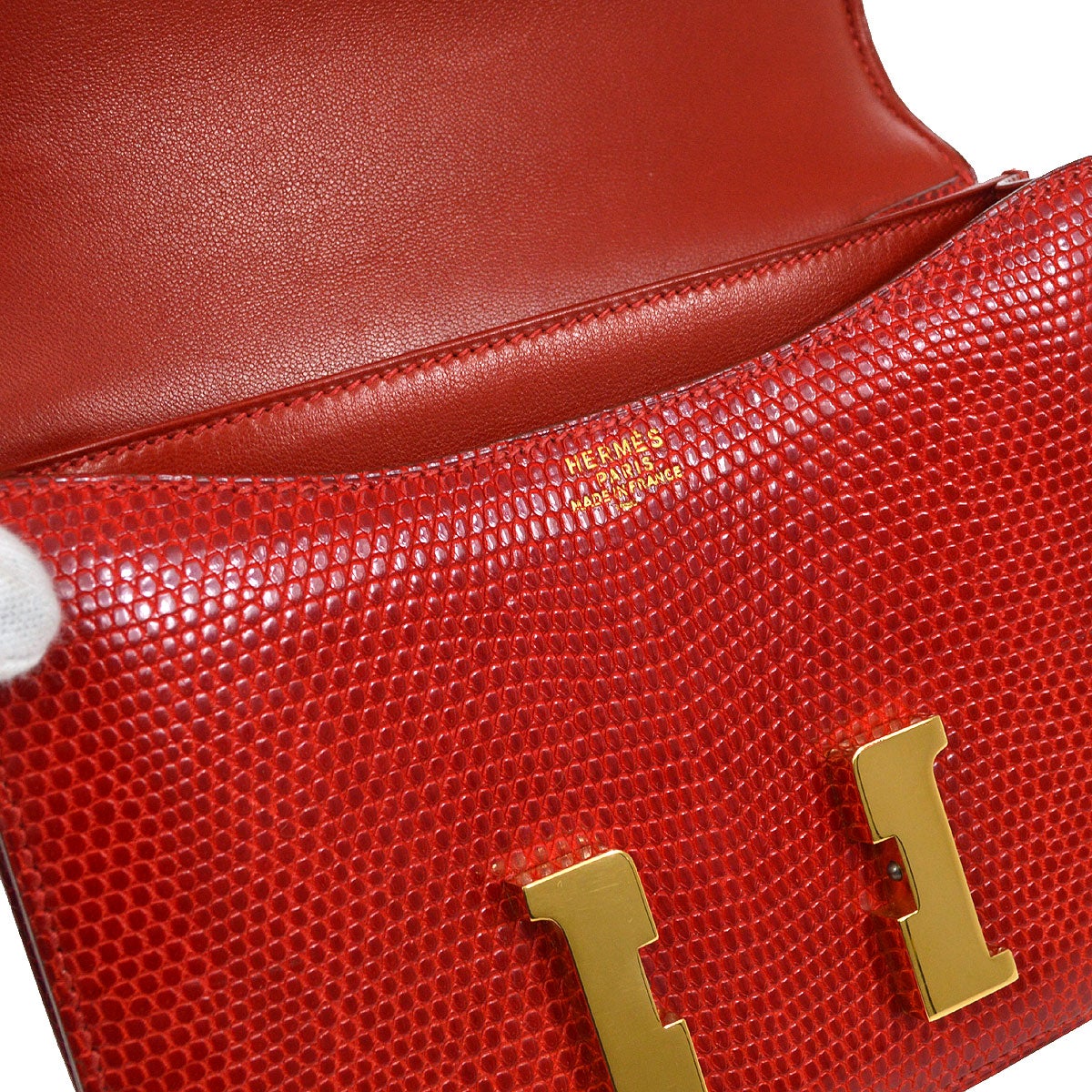 MINI CONSTANCE 18 Rouge Lizard Kilta bags