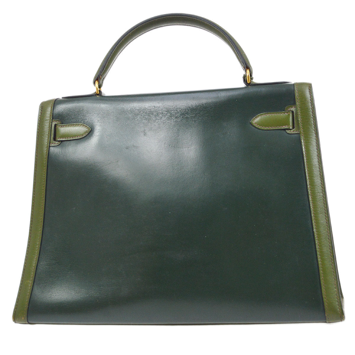 KELLY 32 SELLIER Bicolor Green Box Calf Amazonia Kilta bags