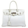 HMS * BIRKIN 30 White Taurillon Clemence - sneakerhillcom