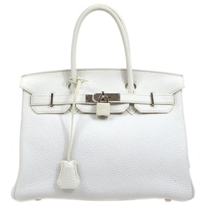 HMS * BIRKIN 30 White Taurillon Clemence - sneakerhillcom