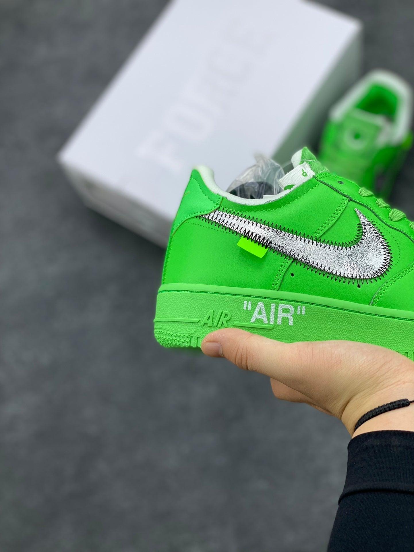 Custom Off Wht x Air Force 1 Low "Green" DX1419-300 luxurysteps