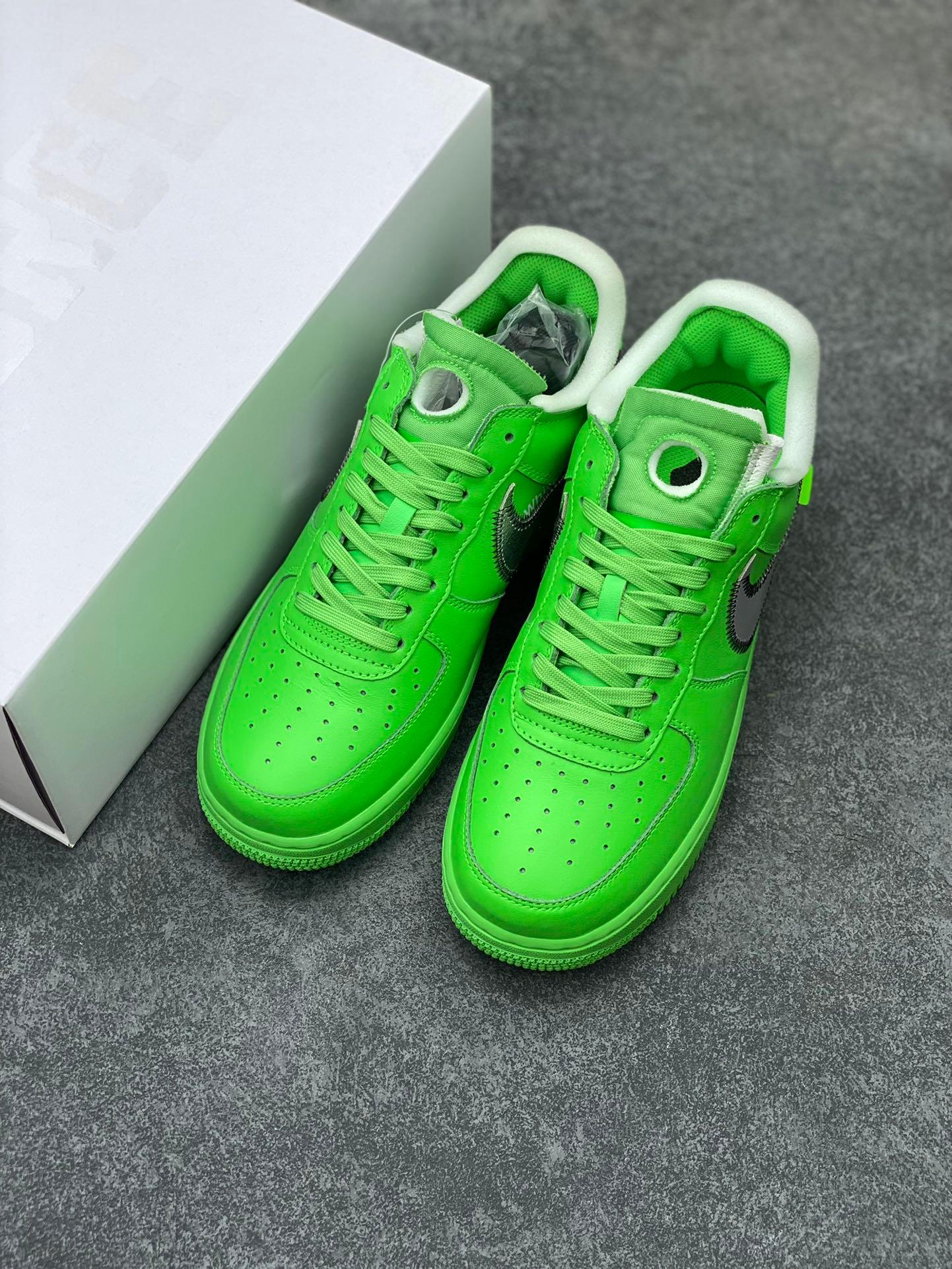 Custom Off Wht x Air Force 1 Low "Green" DX1419-300 luxurysteps