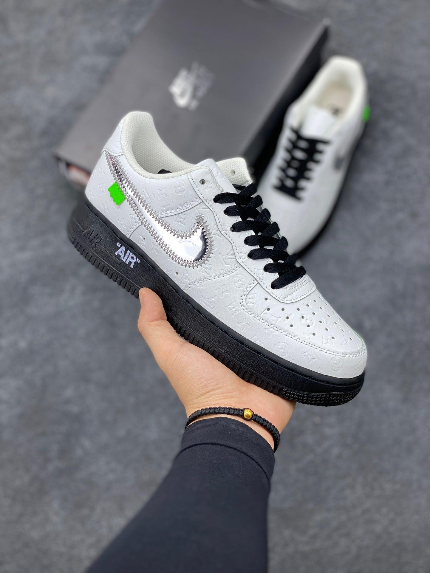 Custom LV x Off-wht x NK Air Force 1 1A9V9A luxurysteps