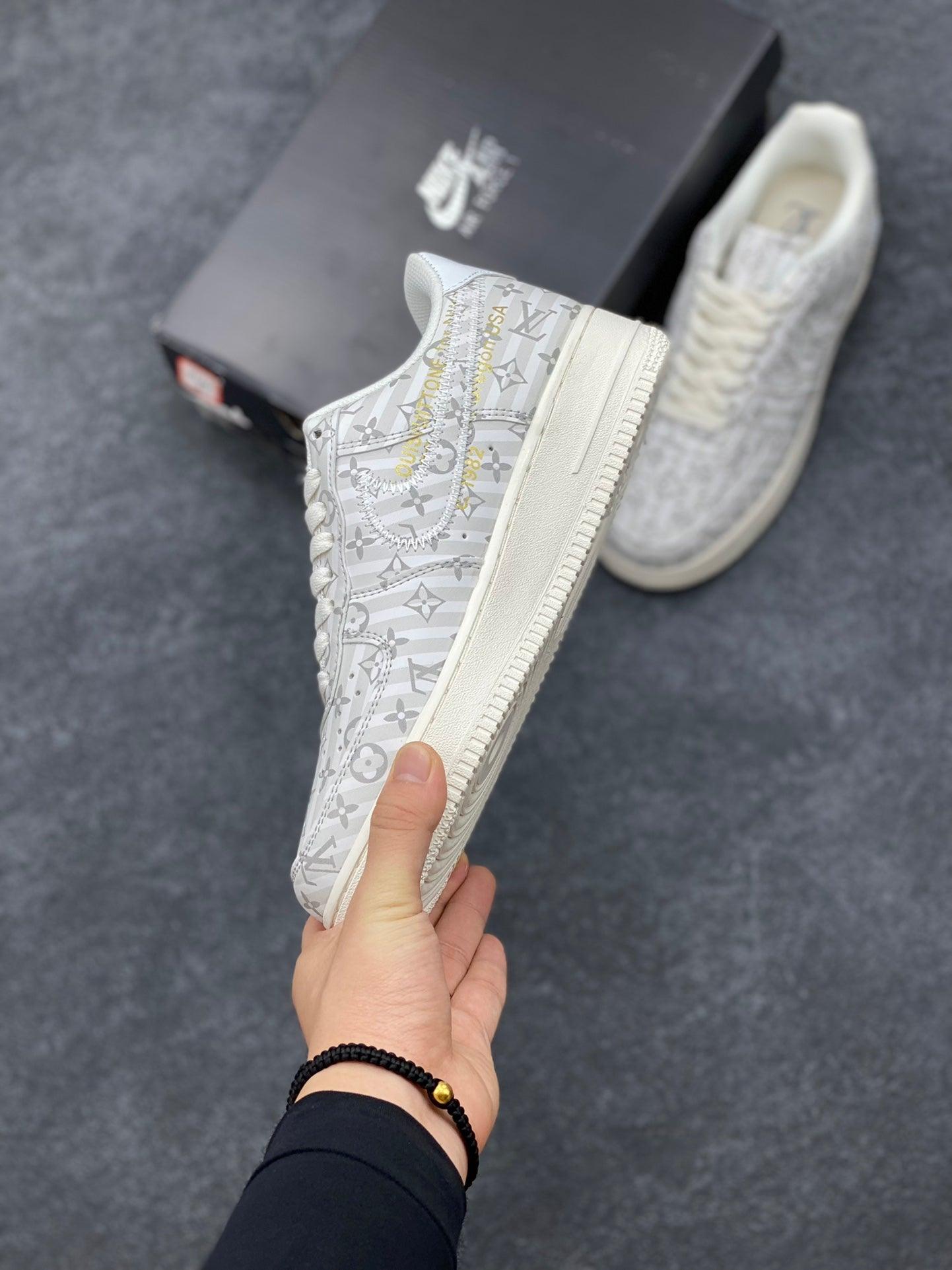 Custom LV x Off-wht x NK Air Force 1 1A9V9E luxurysteps