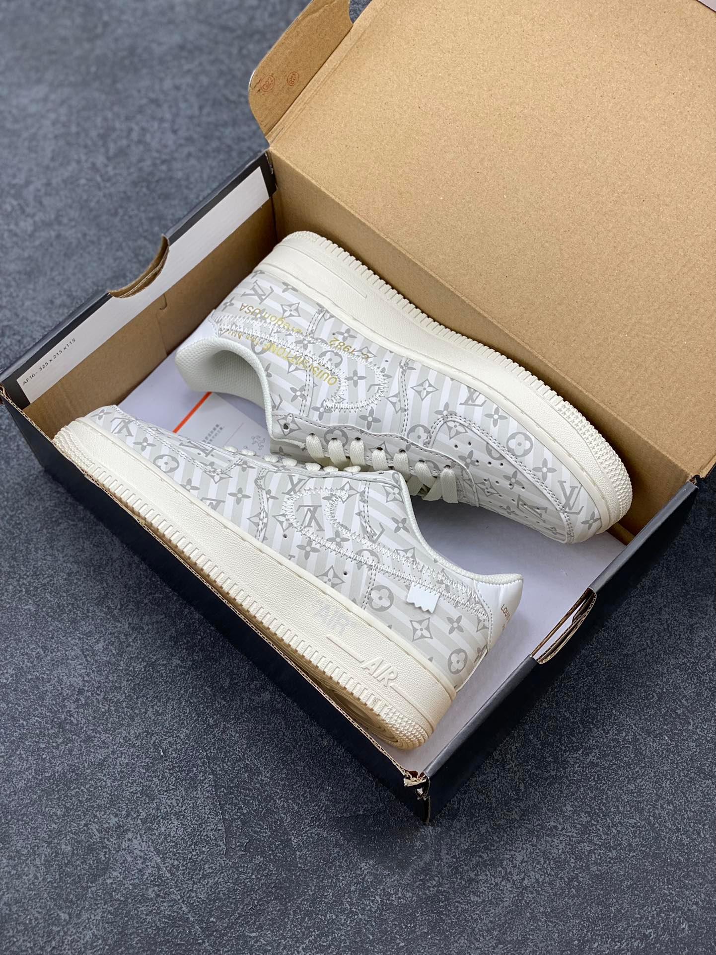 Custom LV x Off-wht x NK Air Force 1 1A9V9E luxurysteps