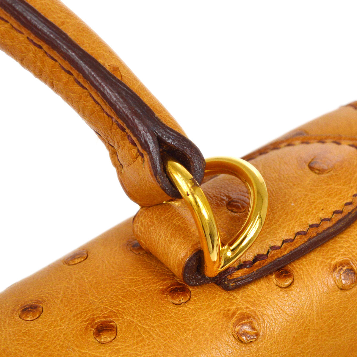 KELLY 28 SELLIER Chestnut Ostrich - sneakerlandnet