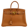 Birkin 35 Gold Clemence Kilta bags