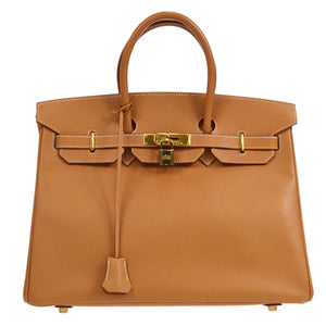 BIRKIN 35 Natural Courchevel Kilta bags