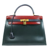 KELLY 32 SELLIER Tricolor Box Calf Kilta bags