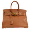 BIRKIN 35 Gold Courchevel Kilta bags