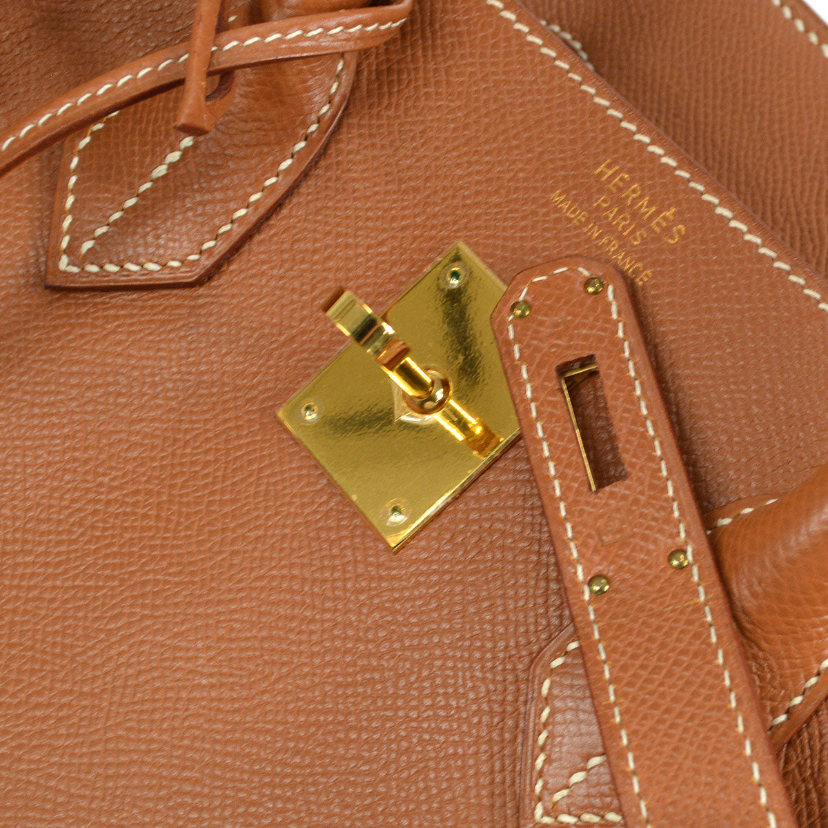 BIRKIN 35 Gold Courchevel Kilta bags