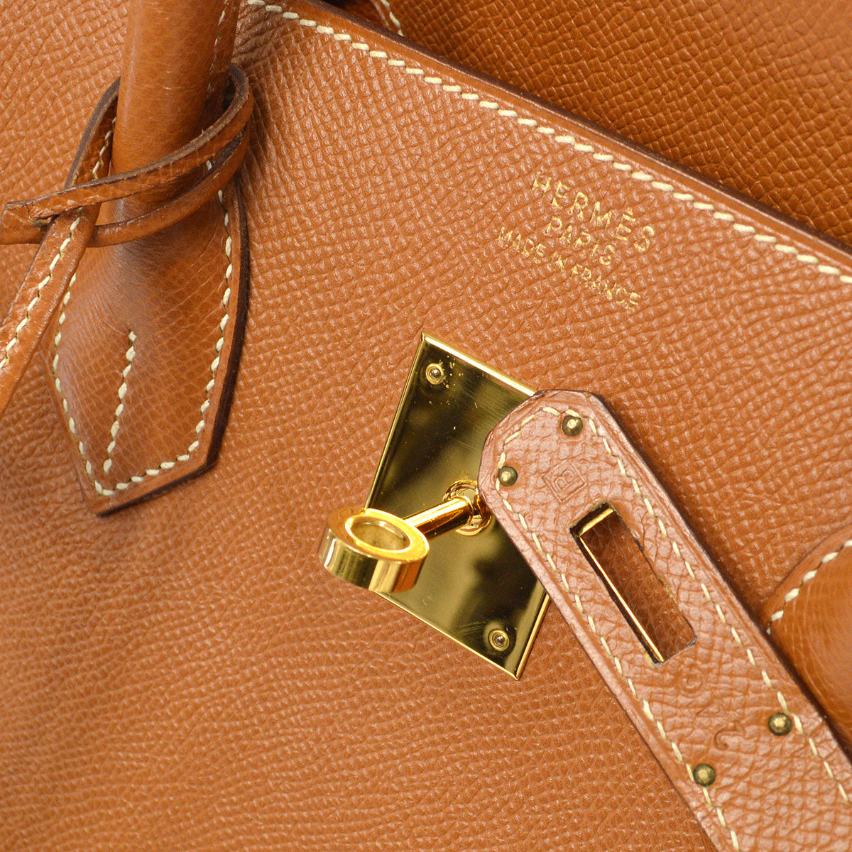 BIRKIN 35 Gold Courchevel Kilta bags