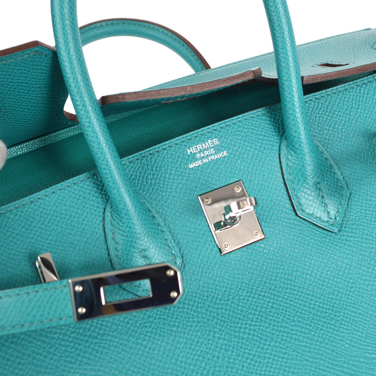 BIRKIN 25 Blue Paon Veau Epsom Kilta bags