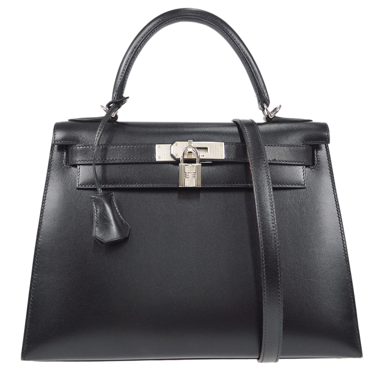 KELLY GUILLOCHE 28 SELLIER Black Box Calf Kilta bags