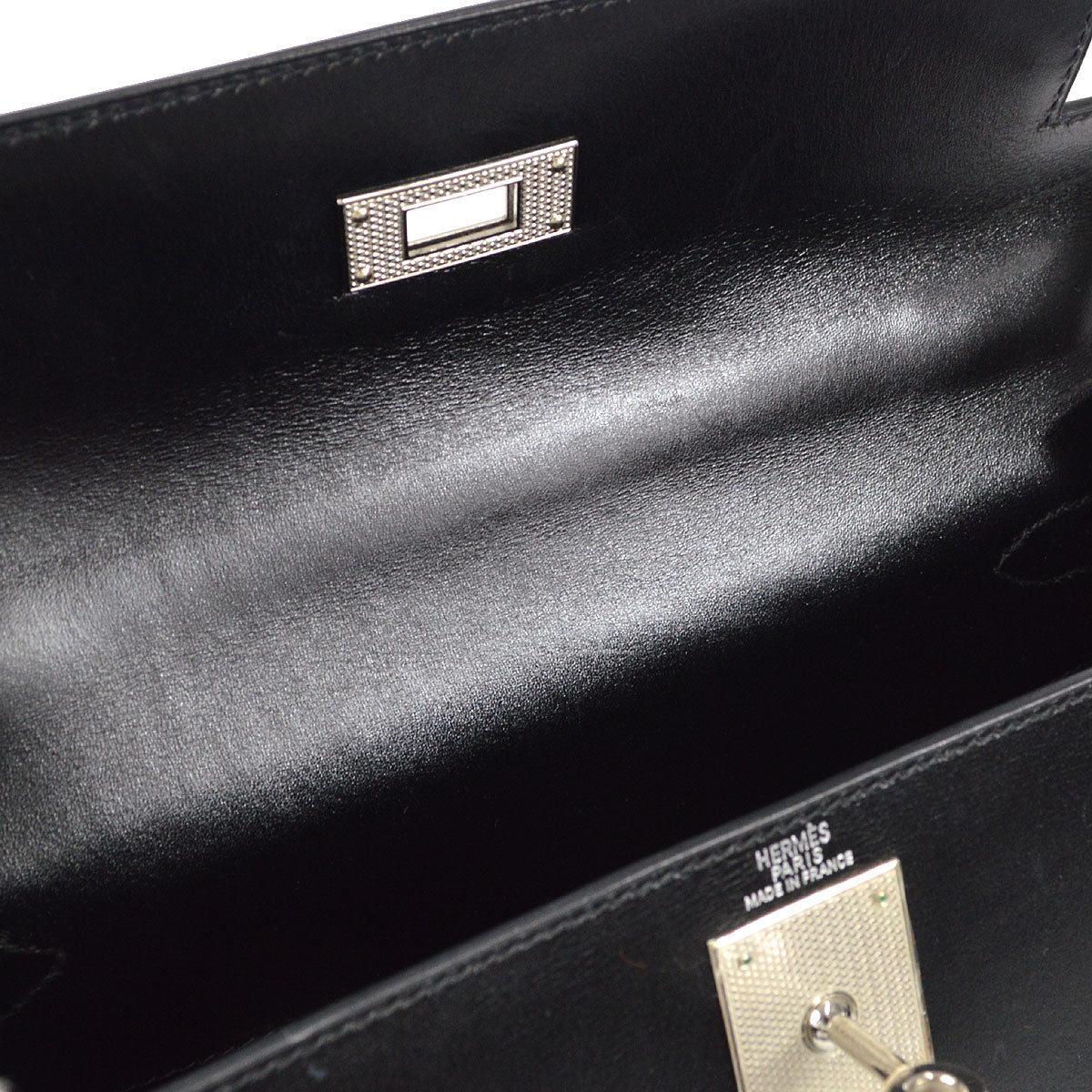 KELLY GUILLOCHE 28 SELLIER Black Box Calf Kilta bags