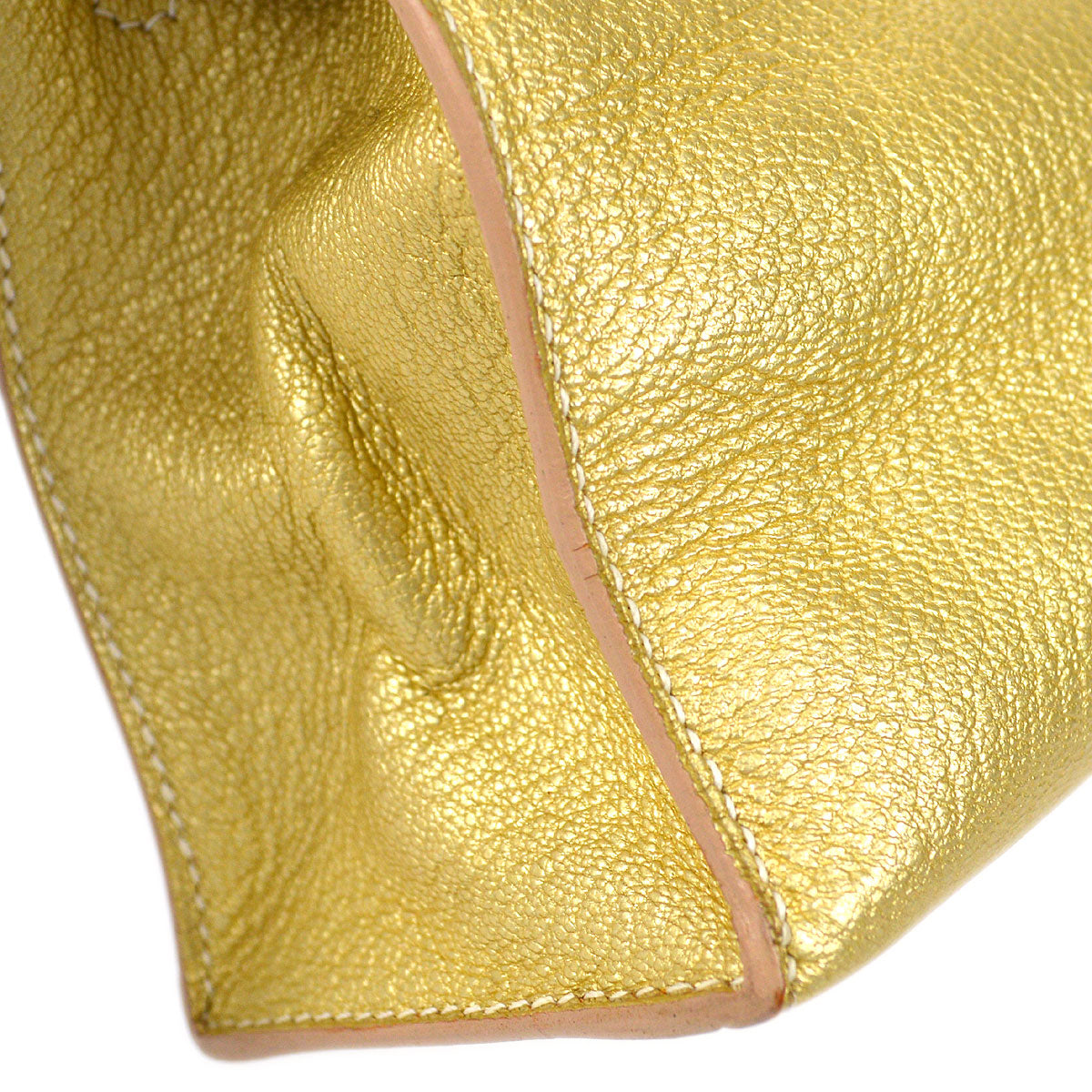 KELLY POCHETTE Metallic Gold Chevre Myzore Kilta bags