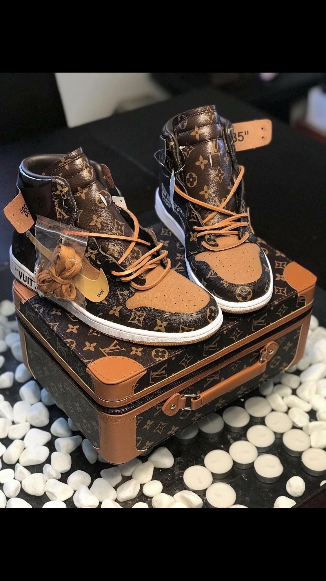 Custom Air Jordan 1 LV High Q ( Customs And Box ), Jordan 1 Sneakers Active A11 - sneakerlandnet