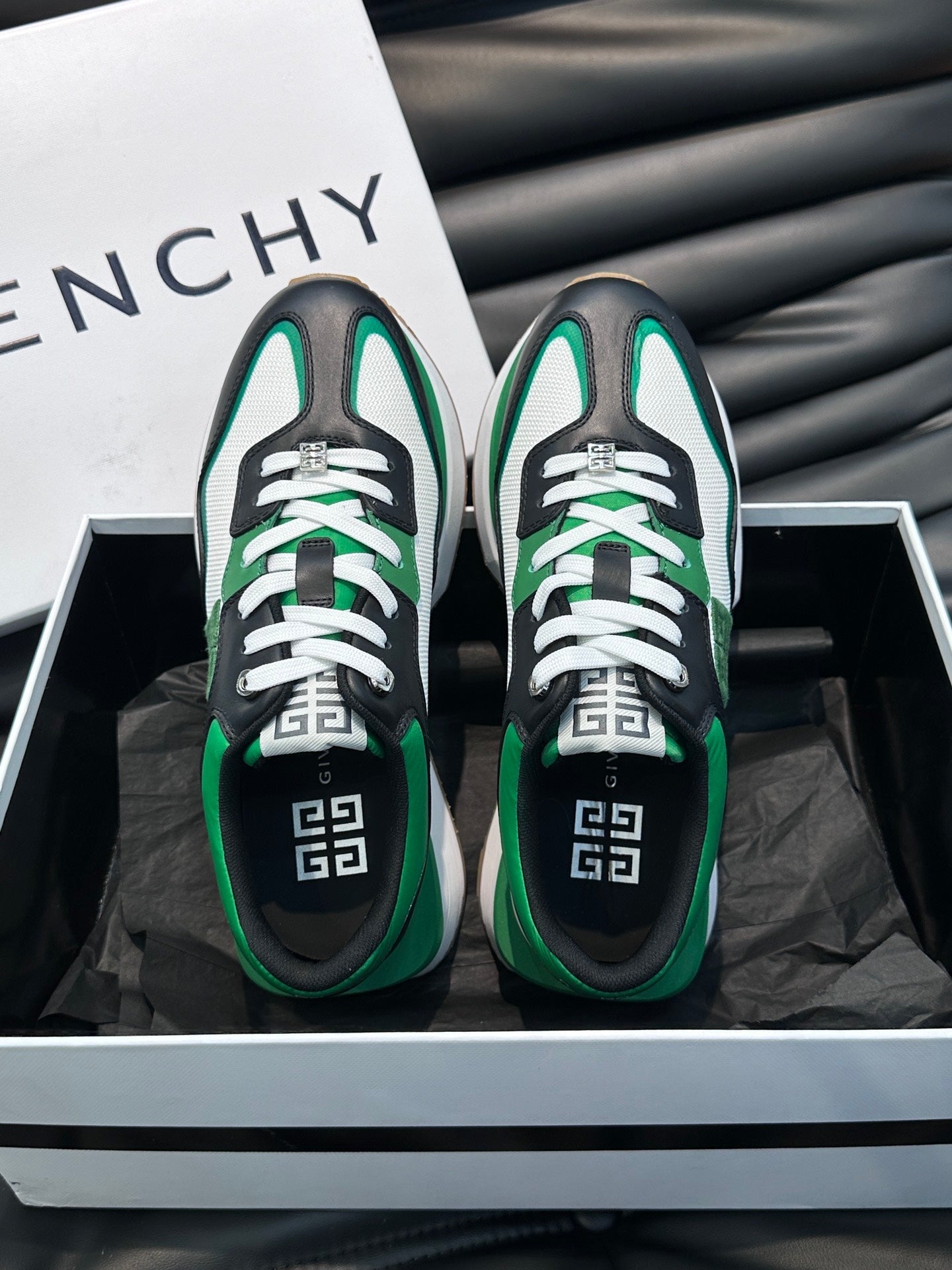 GVC Black and Green Sneakers-010 - sneakerhillcom