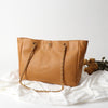 Sneakerhill - Wild Stitch Chocolate Bar Tote Bag with Camel Seal - sneakerhillcom