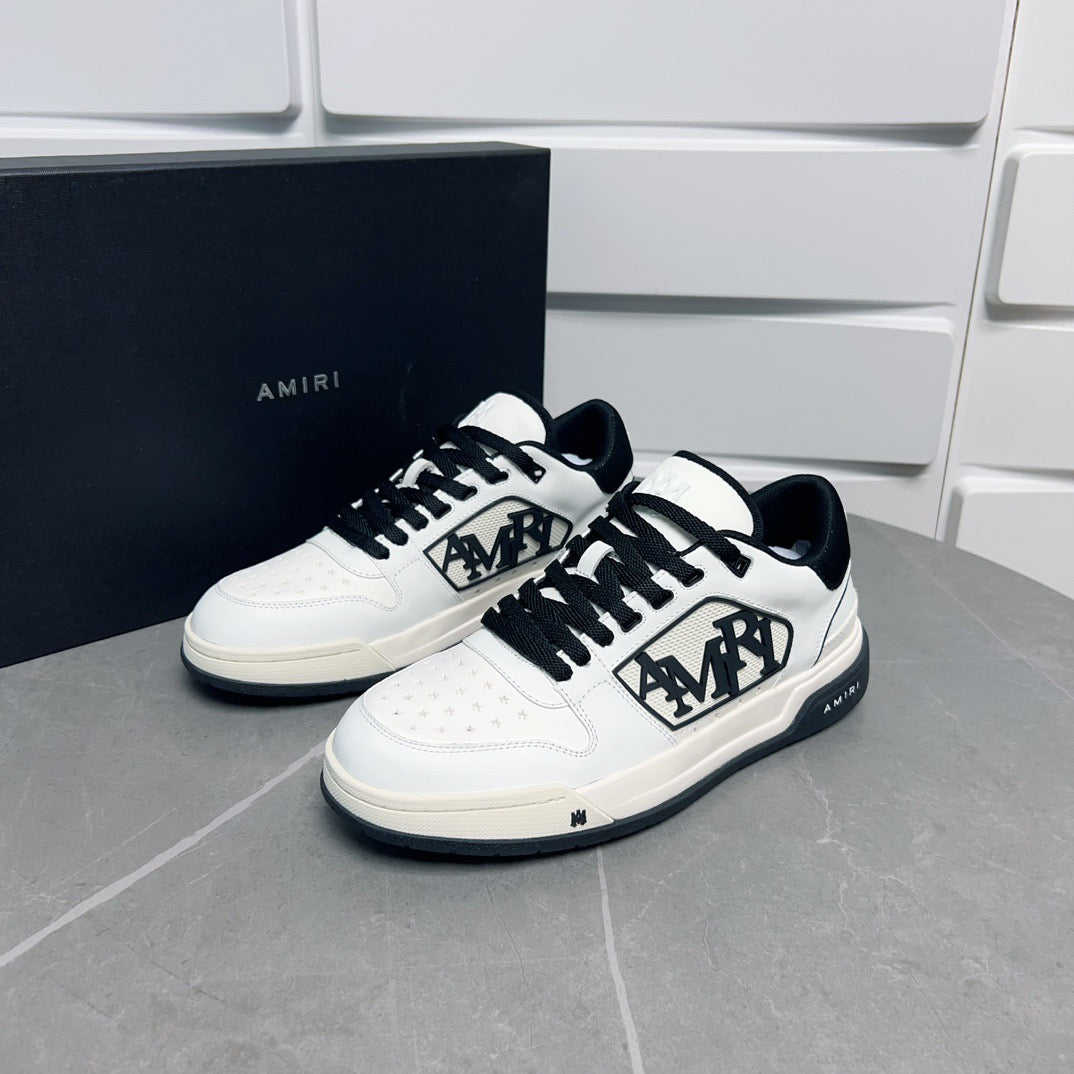 AMR Classic Low Black and White Sneakers-124 - sneakerhillcom