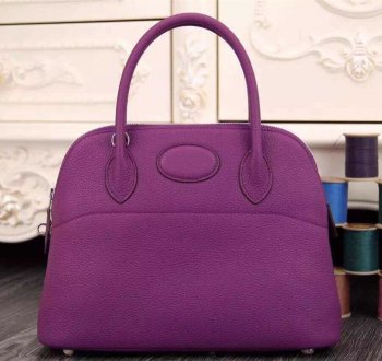 Bolide 31cm Togo Leather Purple Bag Kilta bags