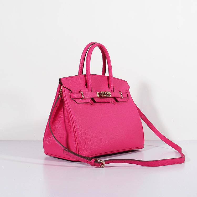 Birkin Bag Epsom Leather With Strap Rose Tyrien Gold - sneakerlandnet