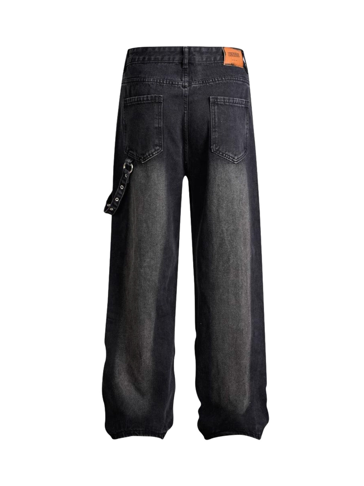 Sneakerhill Washed Distressed Baggy Jeans - sneakerhillcom