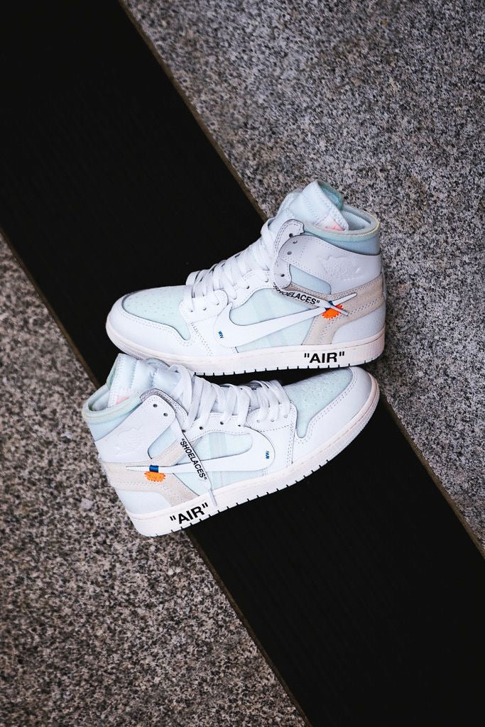 Custom Air Jordan 1 OFF-W High Q ( Customs And Box ), Jordan 1 Sneakers Active A12 - sneakerlandnet