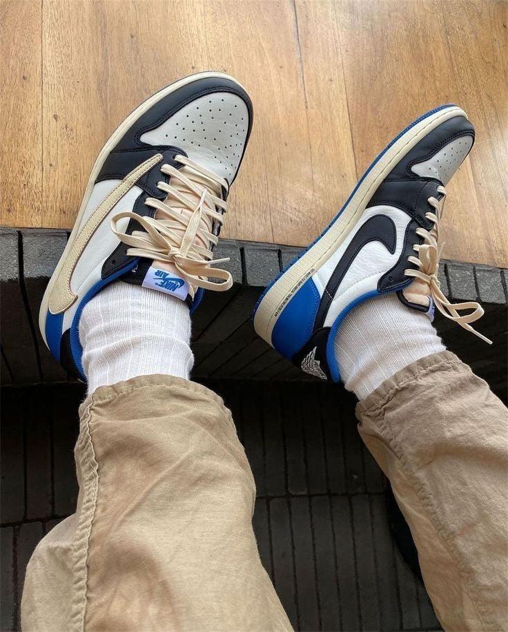 Custom Fragment x Travis Scott x Air Jordan 1 Low DM7866 140 - sneakerhillcom
