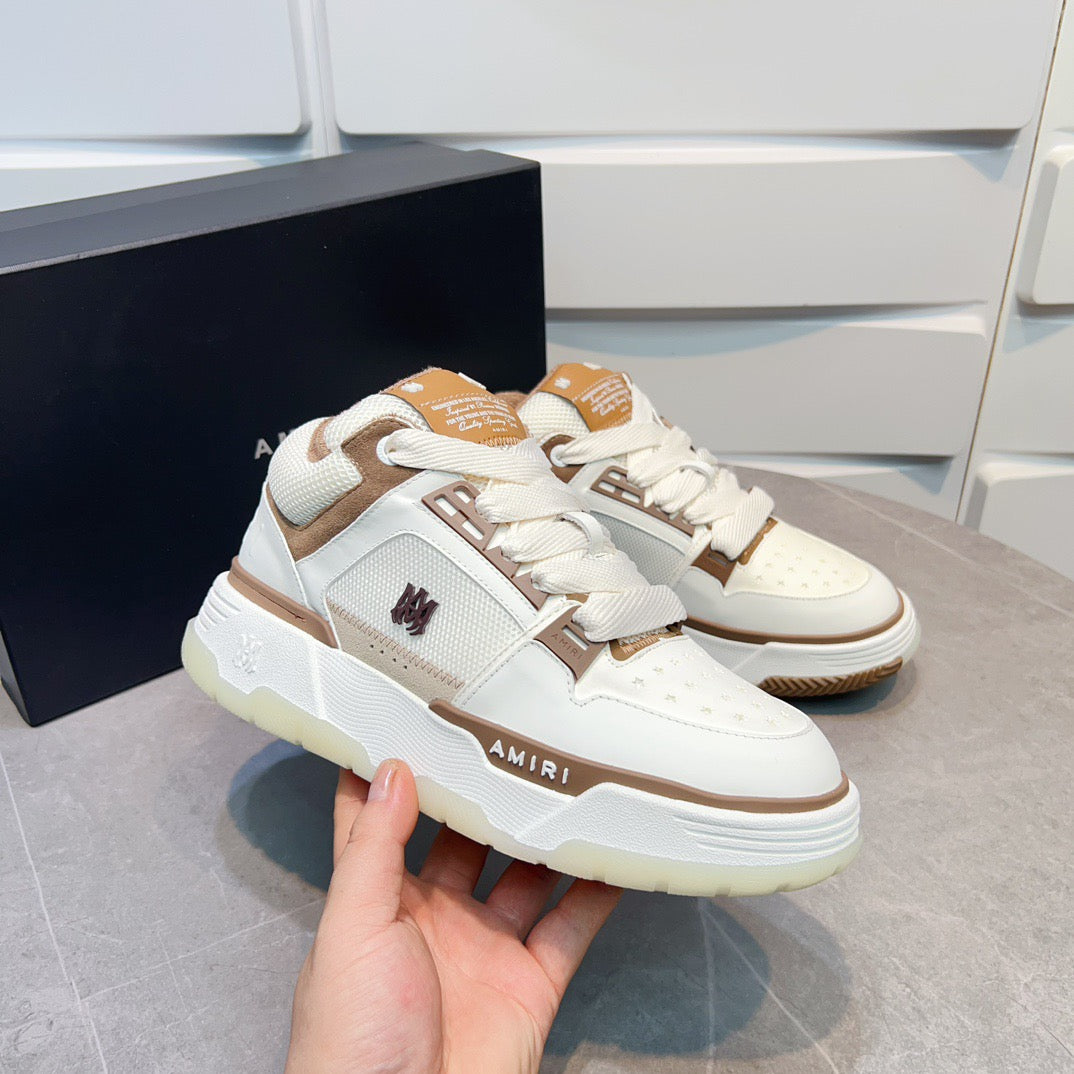 AMR MA-1 Brown and White Sneakers-137 - sneakerhillcom