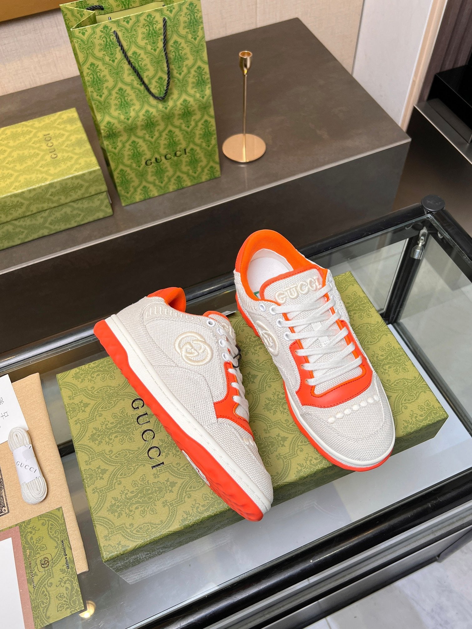 GCI Orange and White MAC80 Sneakers-042 - sneakerhillcom