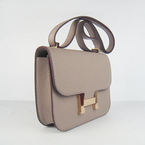 Constance Cowskin Leather Bag H017 grey Golden Kilta bags