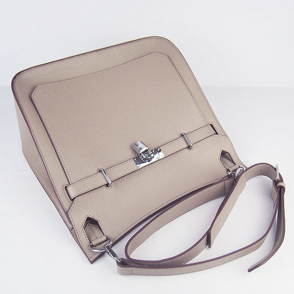 Leather Shoulder bag H6508 grey silver Kilta bags