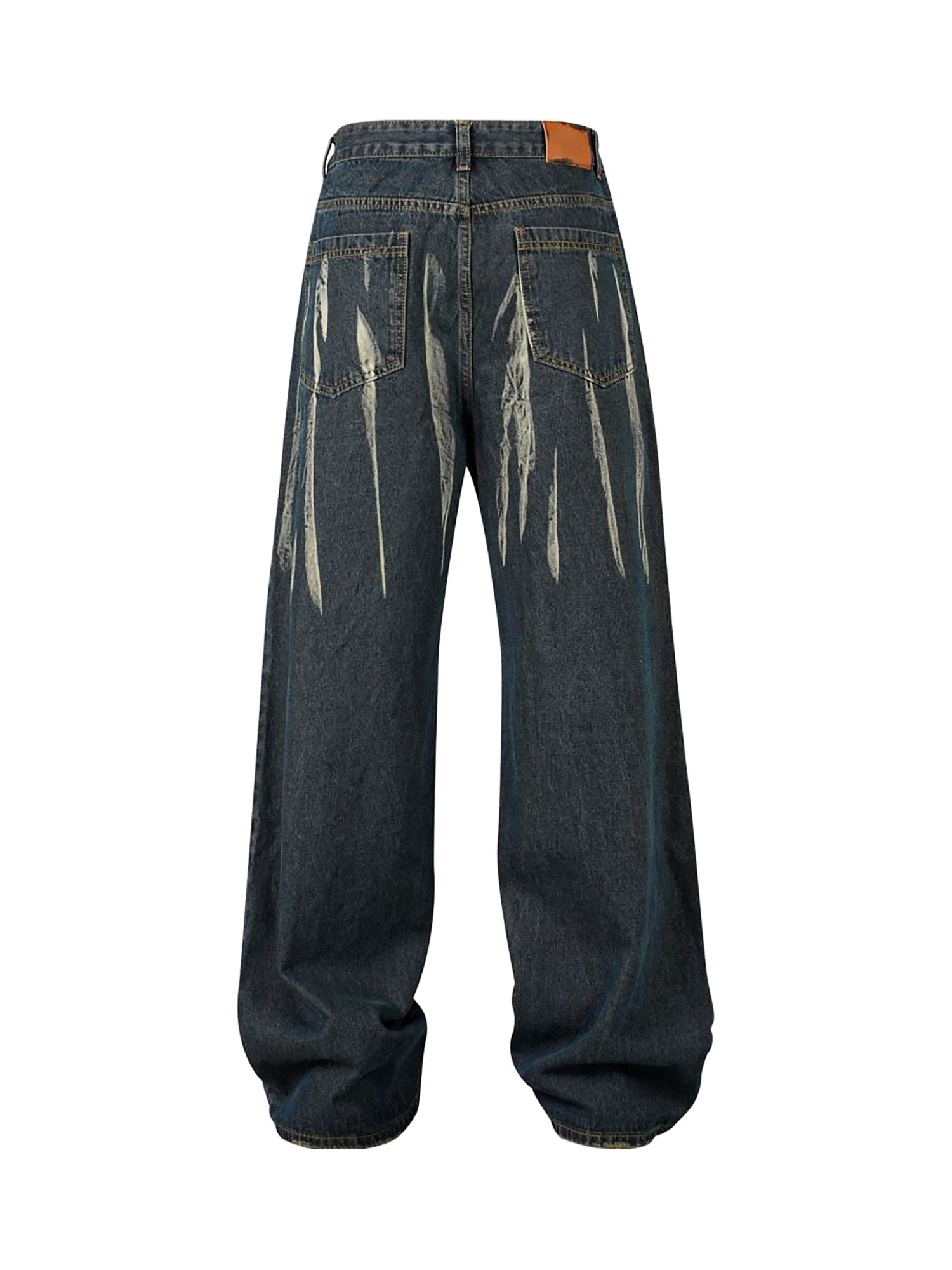 Sneakerhill High Street Hip Hop Hand-painted Spray-painted Jeans - sneakerhillcom