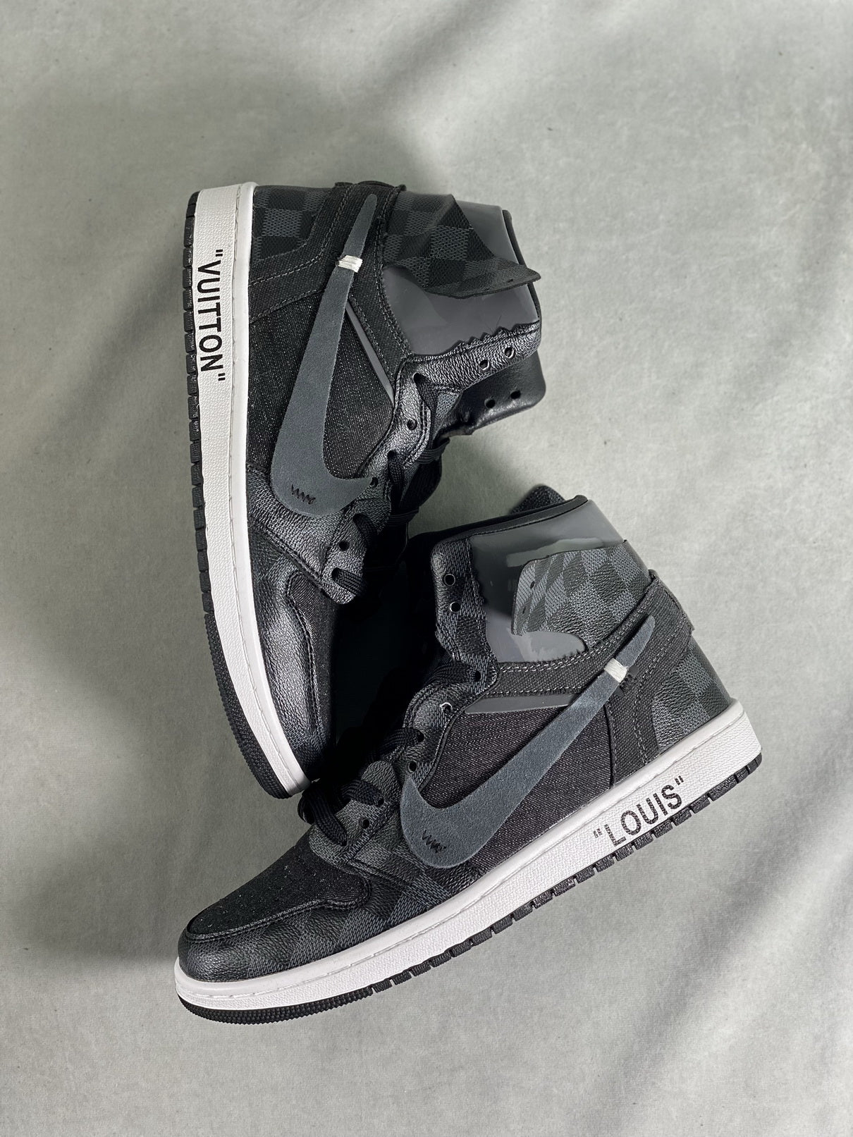 Custom Air Jordan 1 x LV Logo - sneakerlandnet