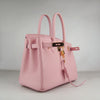 Birkin 30cm Togo Leather Handbags Pink Golden Kilta bags