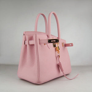 Birkin 30cm Togo Leather Handbags Pink Golden Kilta bags