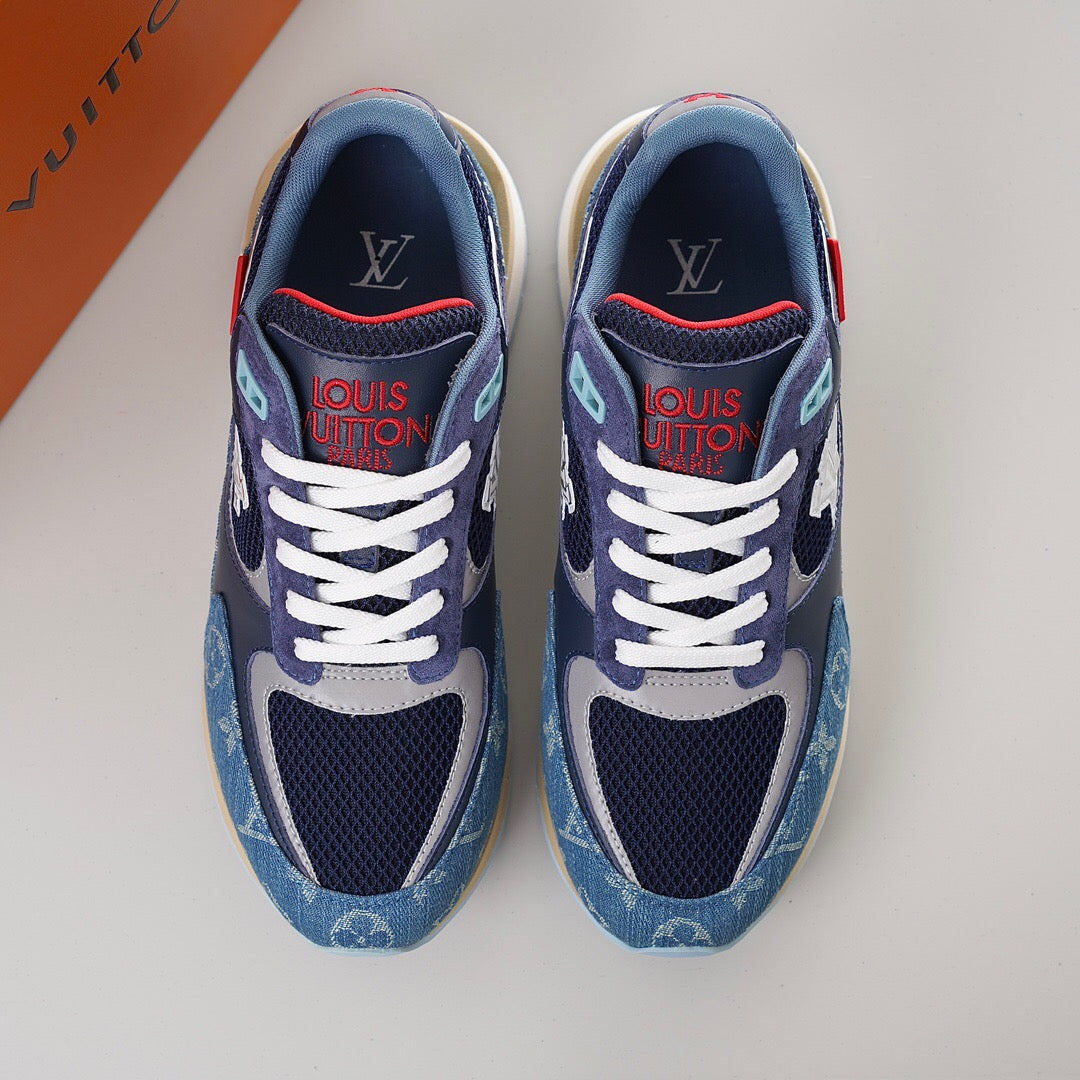 LUV Run Away Monogram denim Sneakers-110 - sneakerhillcom