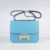 Constance Cowskin Leather Bag H017 light blue golden Kilta bags