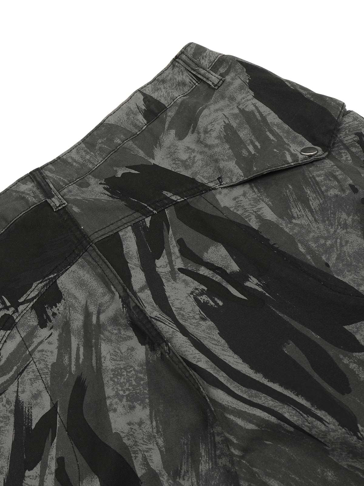 Sneakerhill Multi-Pocket Camo Cargo Pants SP240912F1E6