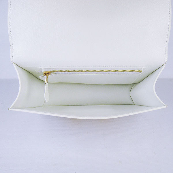 Constance Cowskin Leather Bag H017 white golden Kilta bags