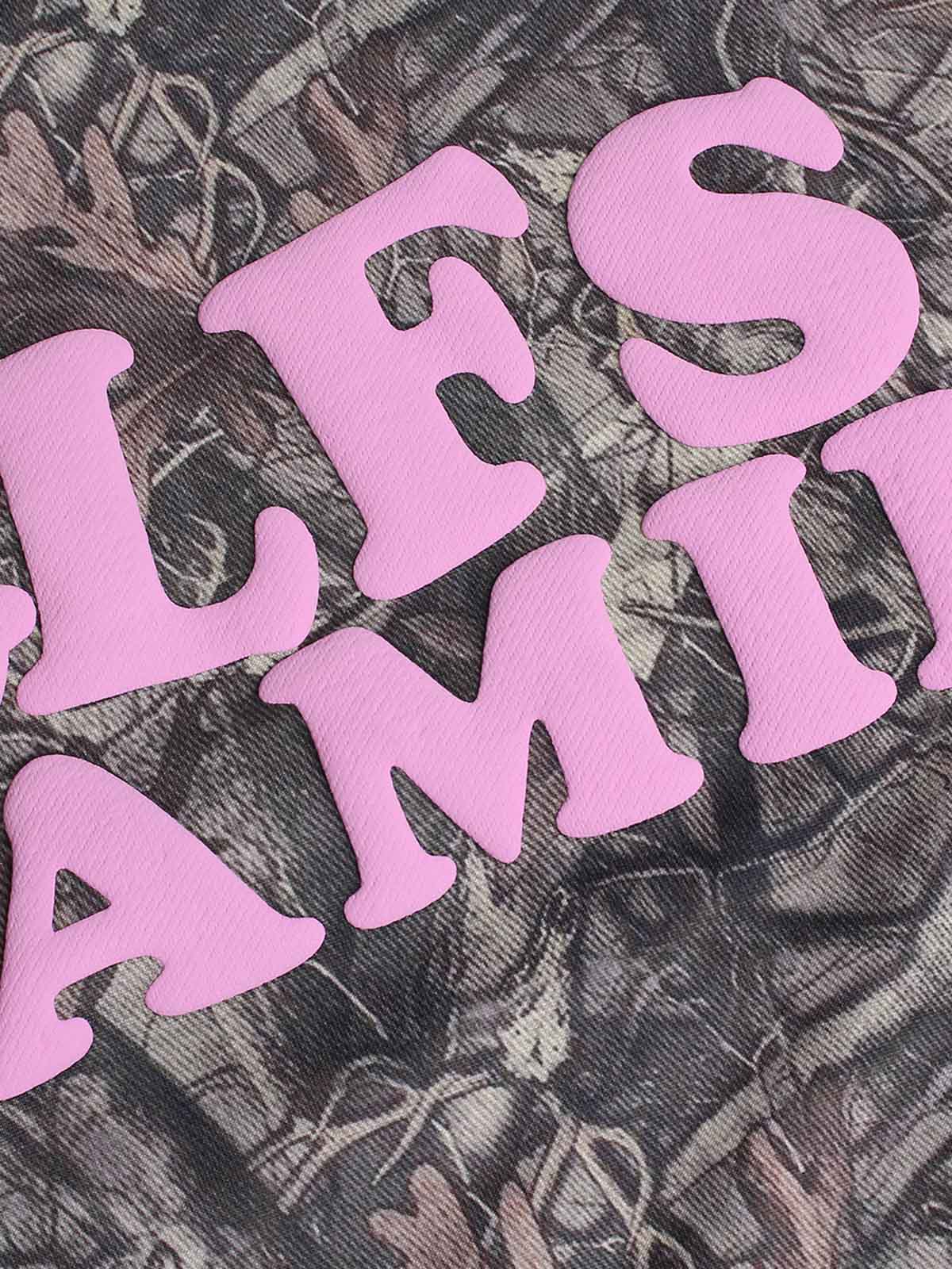 Sneakerhill Camouflage Foam Letter Hoodie