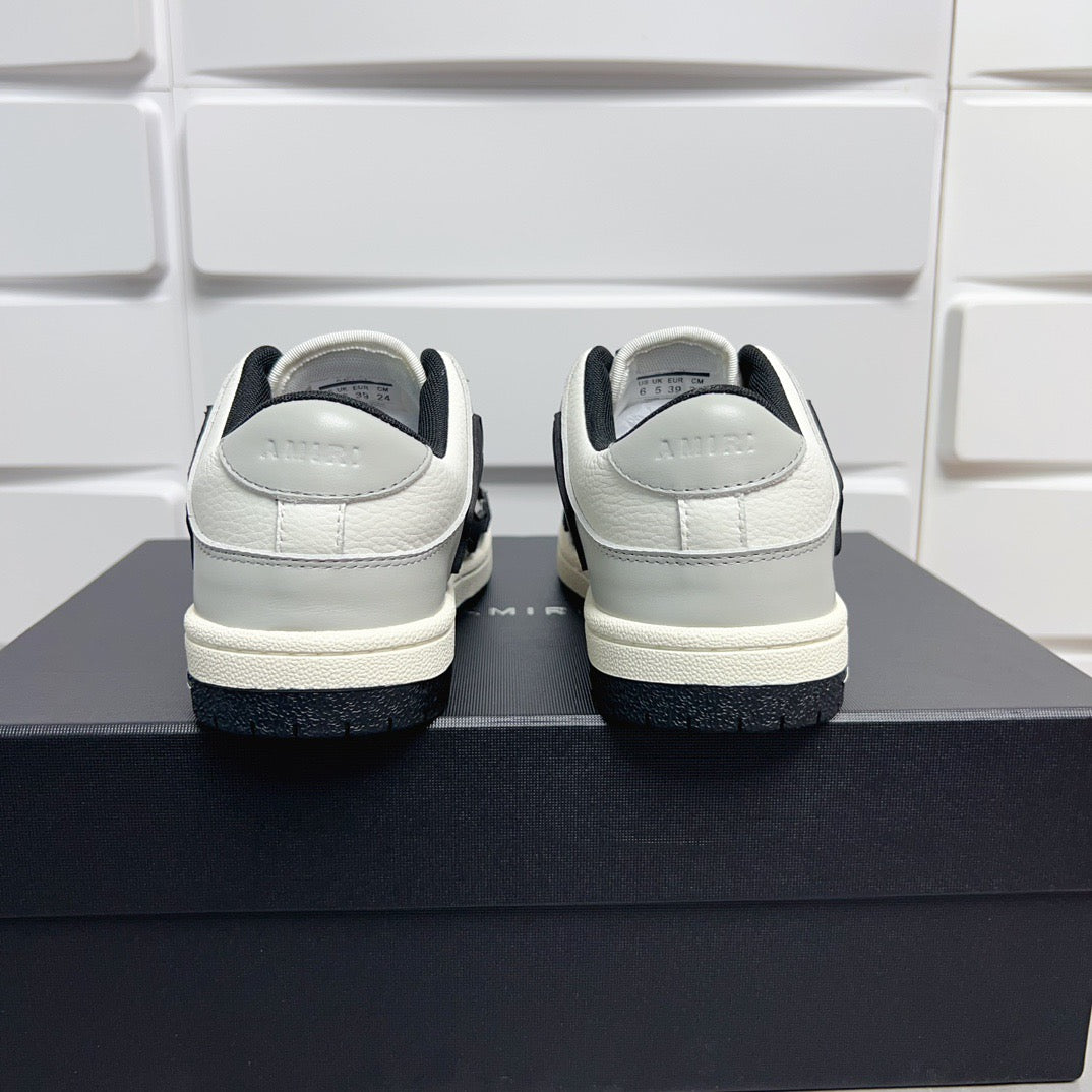 AMR Skel Top Low White ,Grey and Black Sneakers-151 - sneakerhillcom