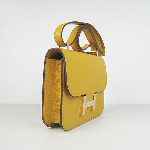 Constance Cowskin Leather Bag H017 yellow golden Kilta bags