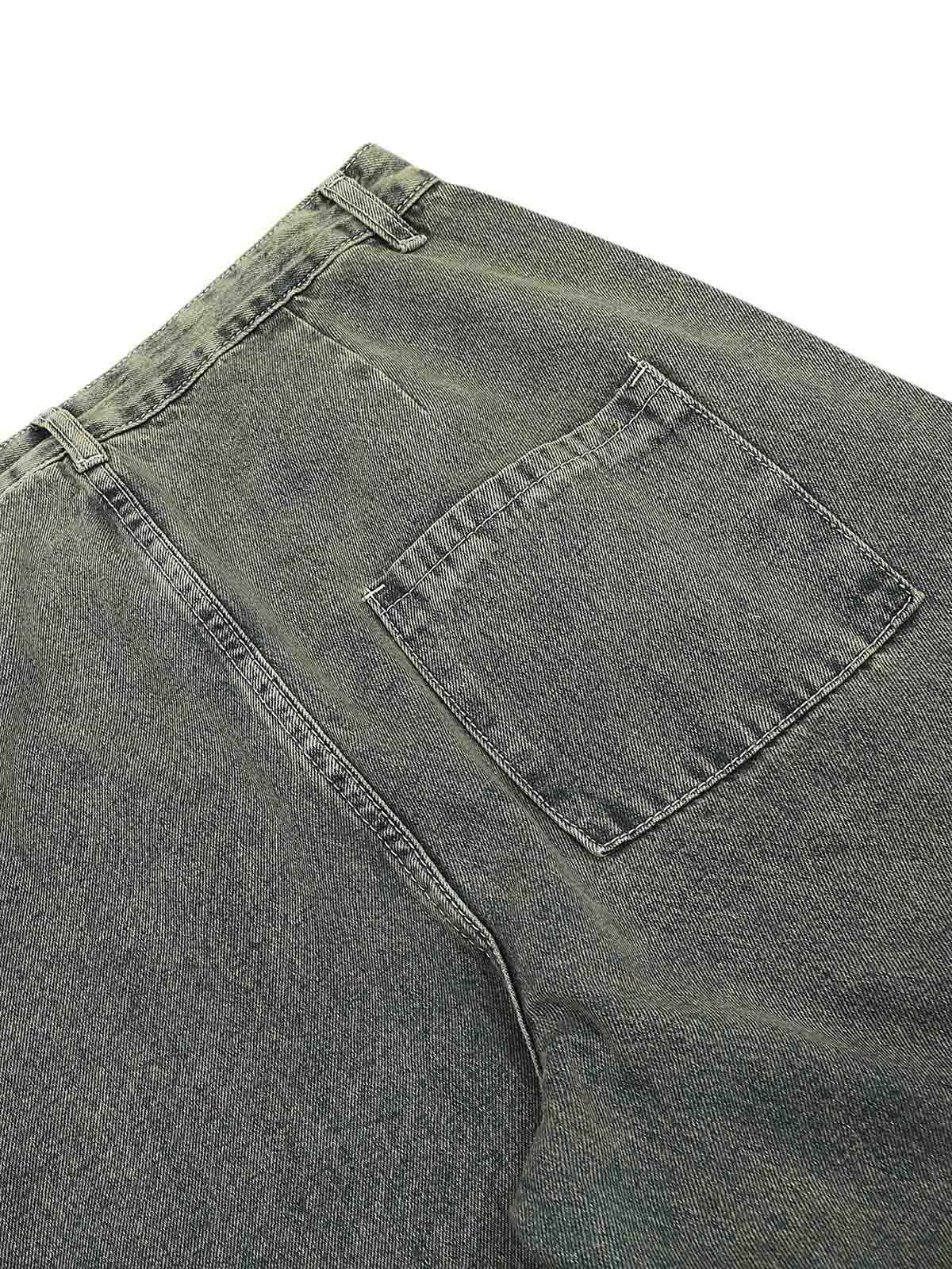 Sneakerhill Distressed Raw Edge Baggy Jeans - sneakerhillcom