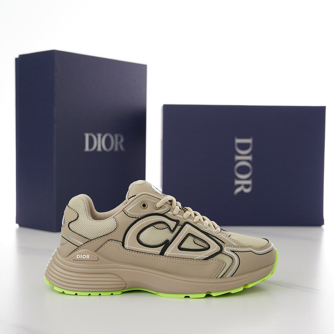 DOR B30 Beige Mesh and Technical Fabric Sneakers -116 - sneakerhillcom